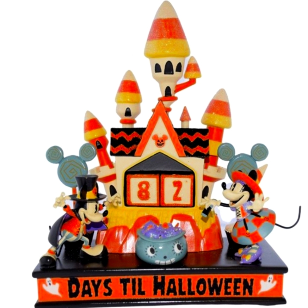 💜 Disney Countdown to Halloween Calendar House Castle Minnie Witch-Mickey